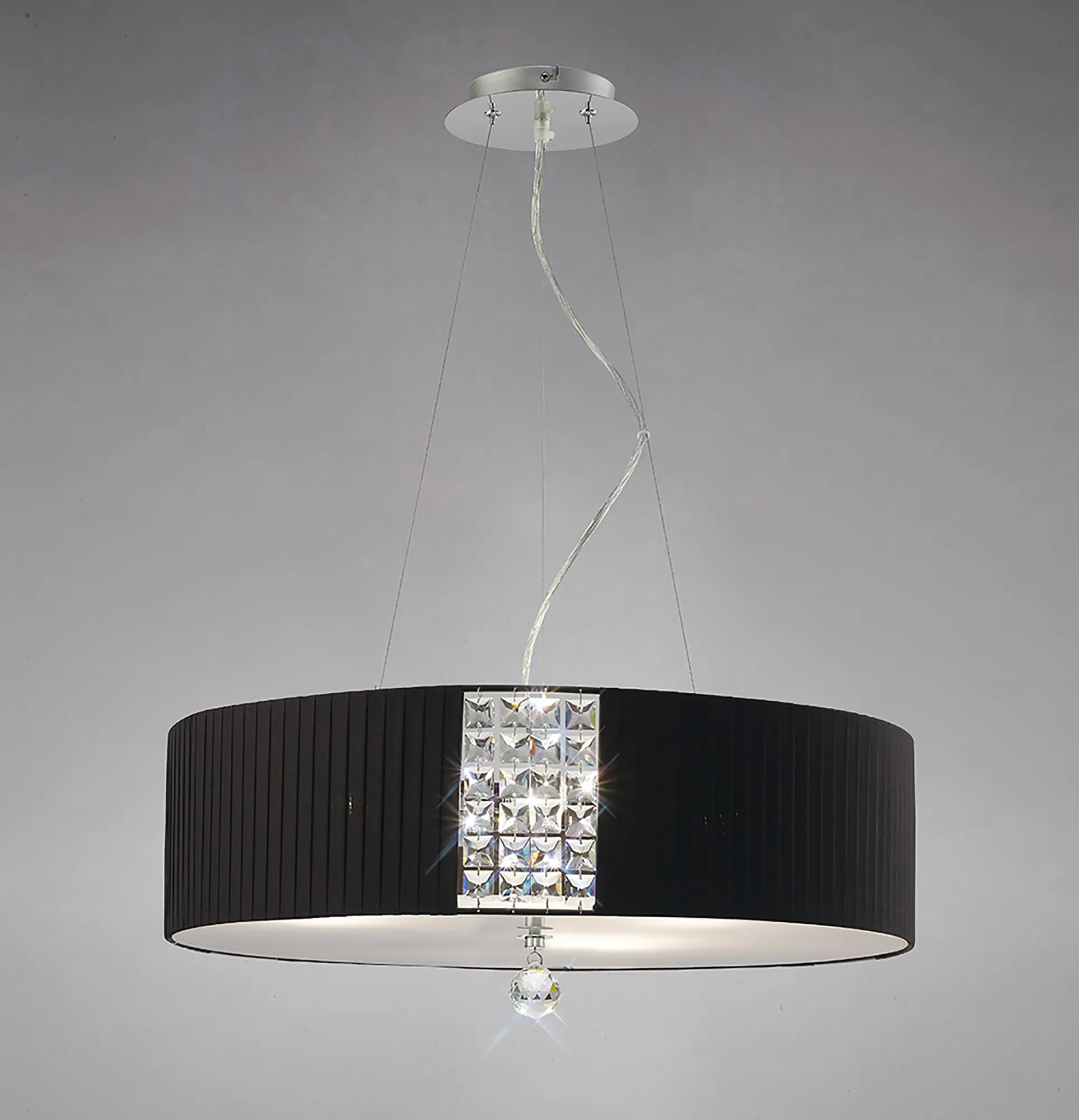 IL31174/BL  Evelyn Crystal Pendant 5 Light